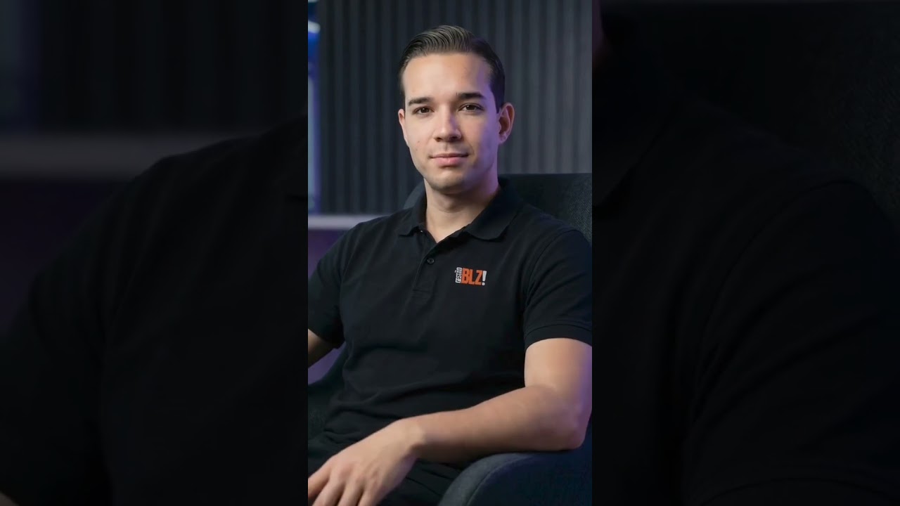 Apresentador do vídeo do Gestão BLZ